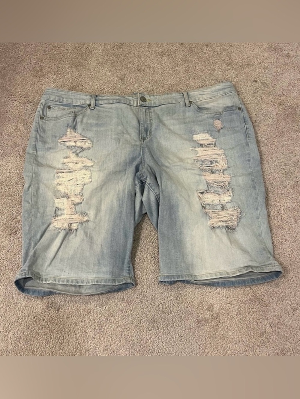 Torrid Boyfriend Distressed Denim Jean Shorts